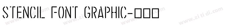 stencil font graphic字体转换